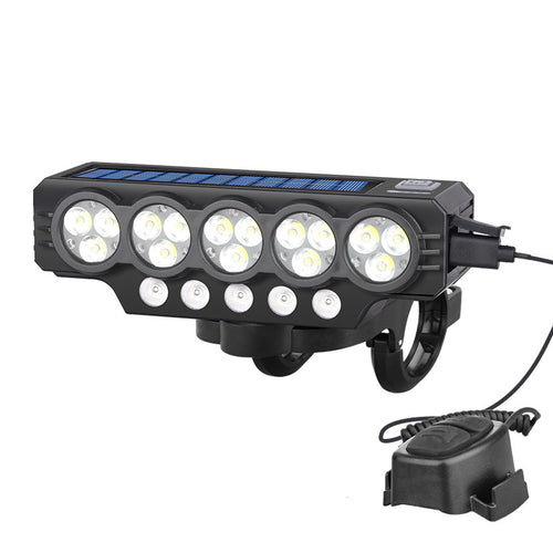 Solar-Powered Ultra-Bright Bicycle Headlight Bowlift