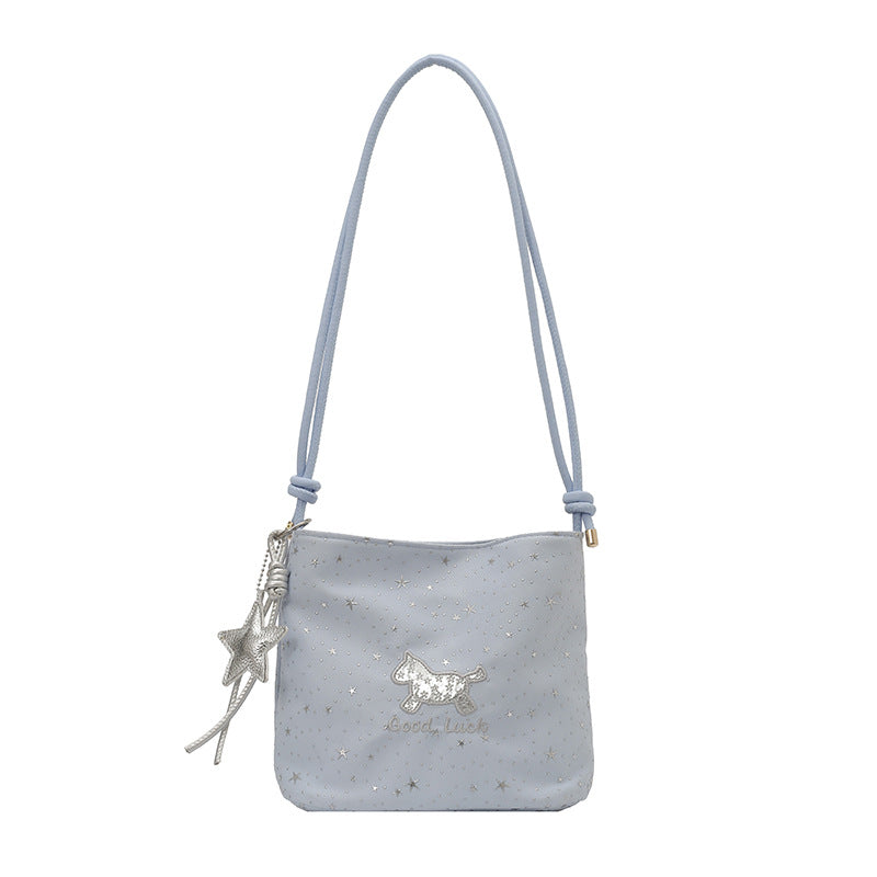 WoCasual Star-Print Crossbody Bag Bowlift
