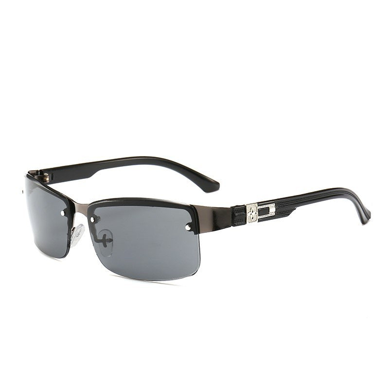 Ladies stylish square sunglasses with gold accents Bowlift