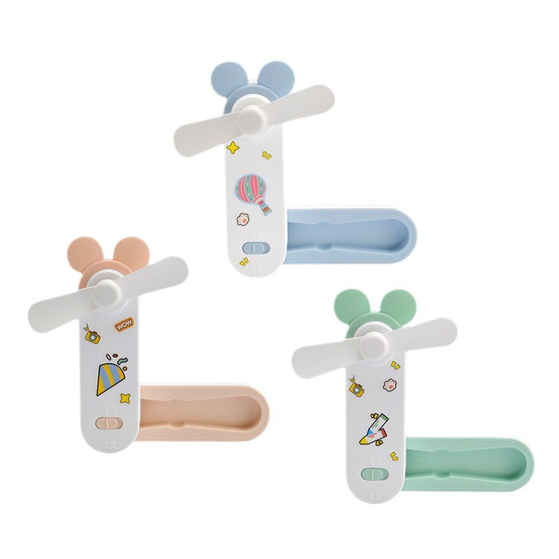 Unisex Portable Mini Hand Fan in Cute Design Bowlift