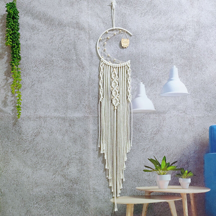 Macramé Moon Wall Hanging Bowlift