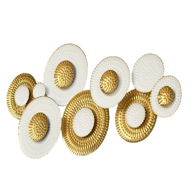 Modern Decorative Wall Sculpture with Circular Design Bowlift