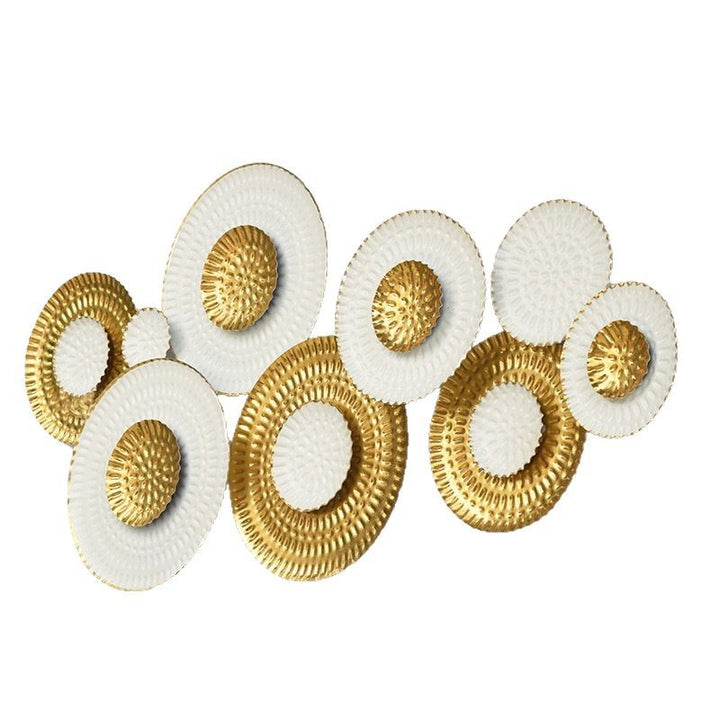 Modern Decorative Wall Sculpture with Circular Design Bowlift