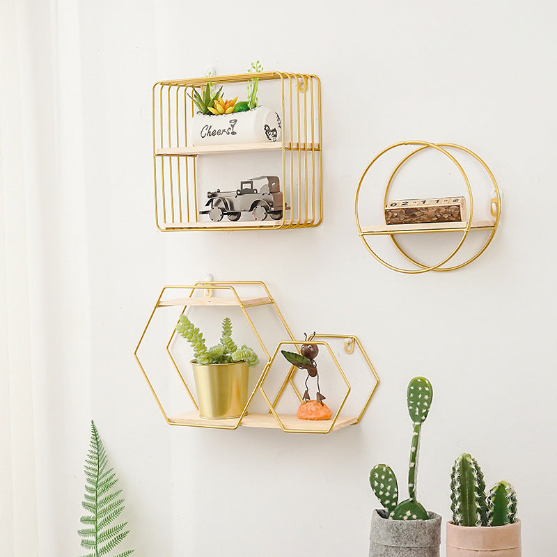 Hexagonal Floating Plant Shelf