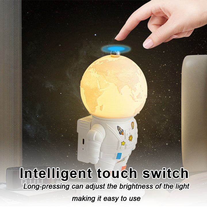 Astronaut Moon Lamp Resin Night Light Bedroom Bedside Decor Creative Gift