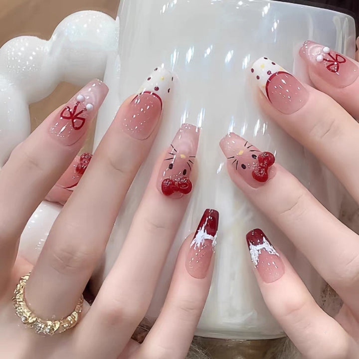 Artificial nails with elegant ombre look Bowlift