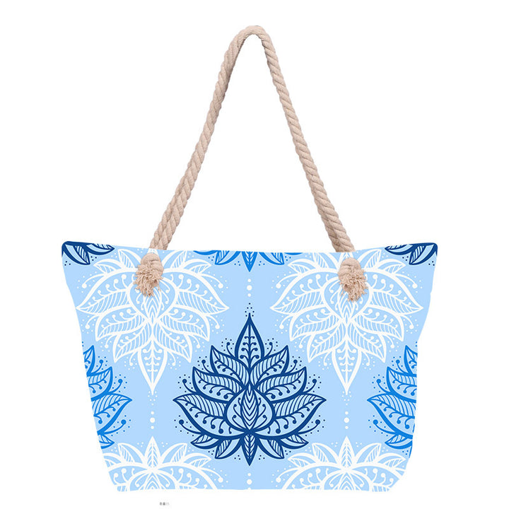 Beach bag with stylish flower design Bowlift