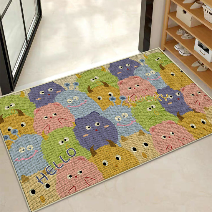 Decorative Star-patterned Bath Mat Bowlift