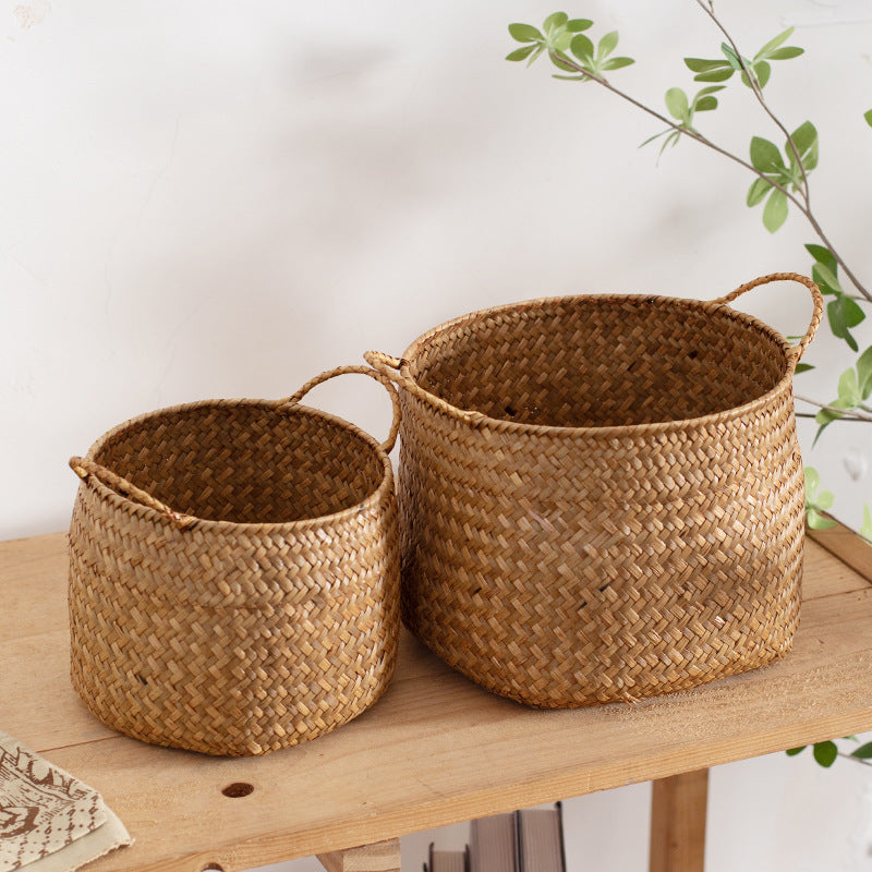 Unisex Stylish Storage Baskets made of Handwoven Natural Material Bowlift