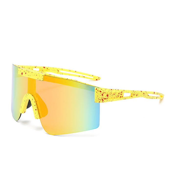 Unisex Sporty Oversized Shield Sunglasses Bowlift