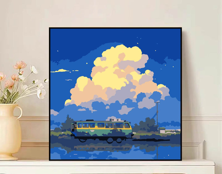 Scenic Mountain Landscape Canvas Art Bowlift