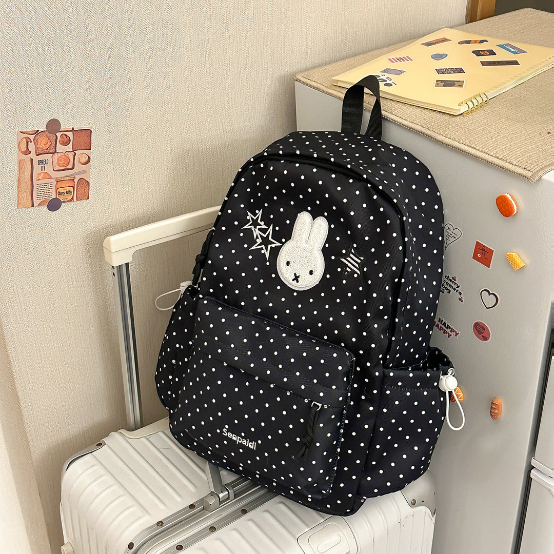 Fun Polka Dot Character Design Backpack