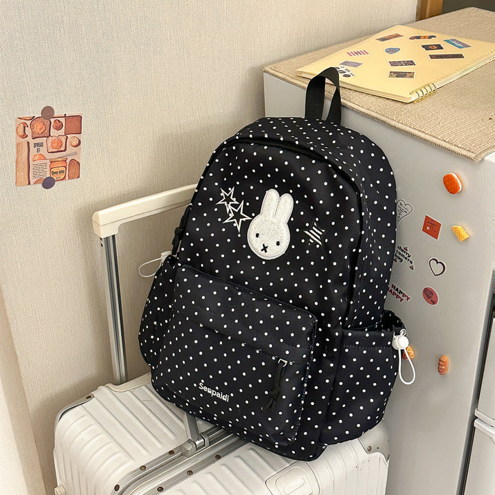 Fun Polka Dot Character Design Backpack