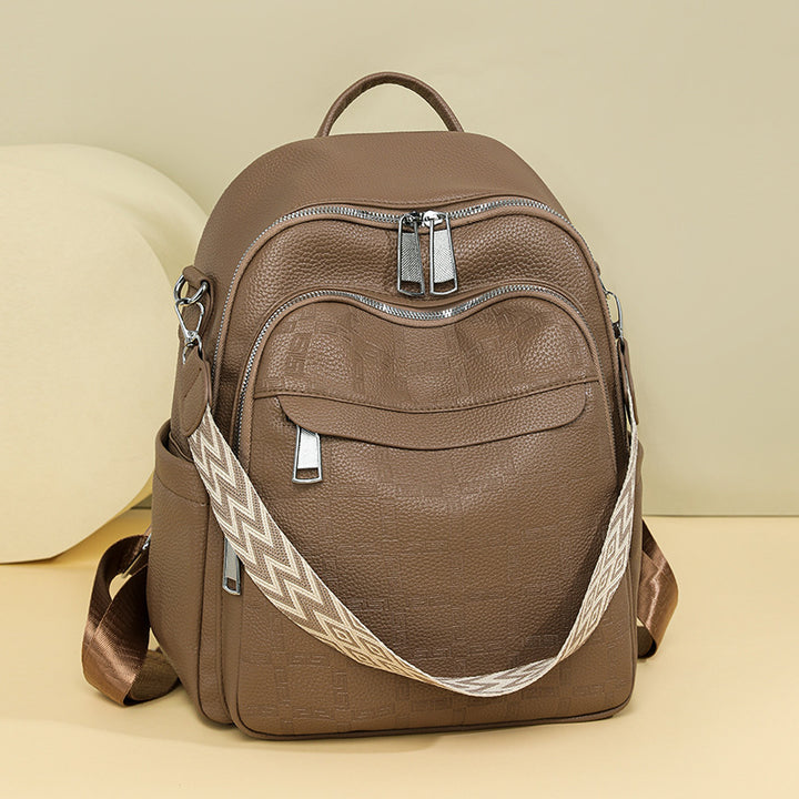 Versatile Textured Backpack with Multiple Compartts Bowlift