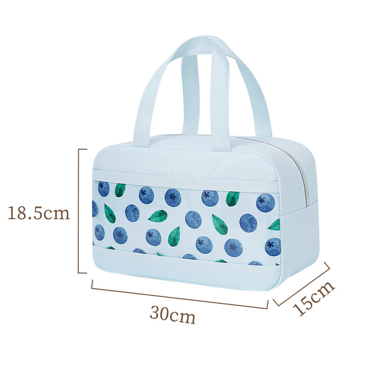 Insulated Lunch Bag with Stylish Blueberry Design Bowlift