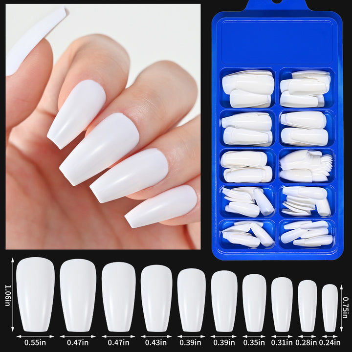 Luxurious Long Dual-Shape False Nail Set Bowlift