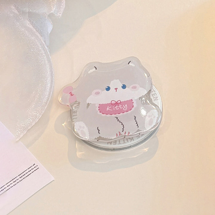 Cute Cat Motif Phone Holder Bowlift