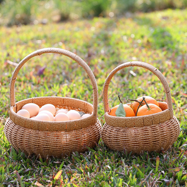 Handwoven Decorative Basket Bowlift