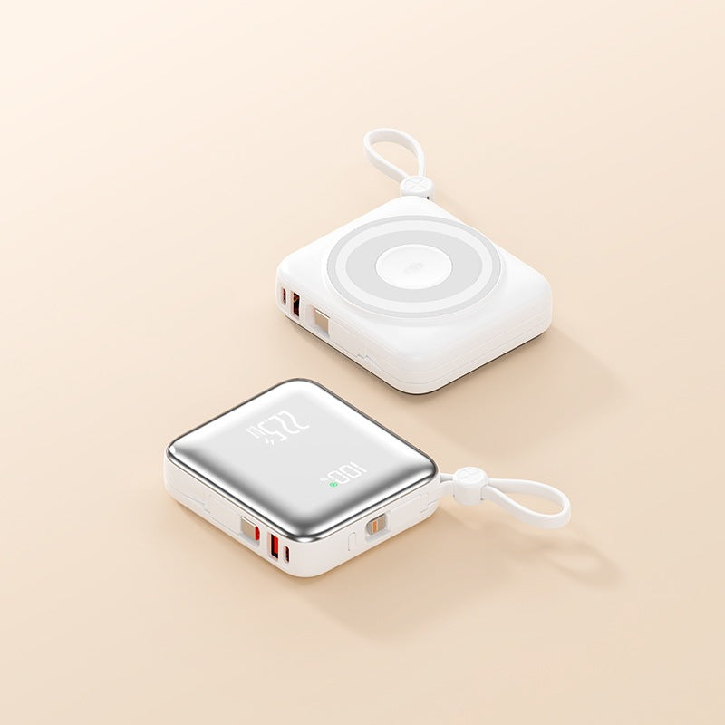 Portable Wireless Power Bank with Smart Charging Function and LCD Display Bowlift