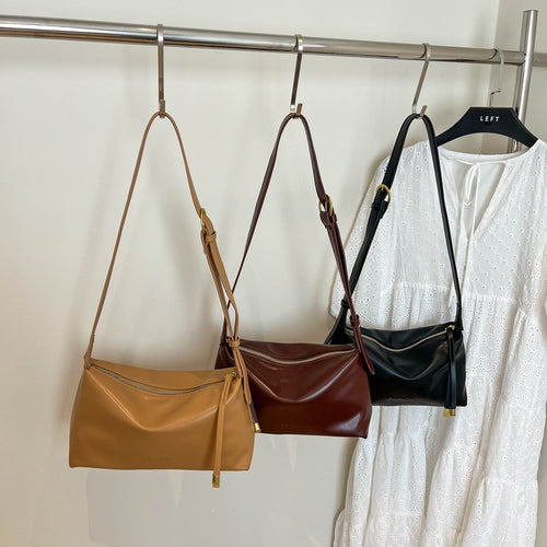 WoModern Minimalist Leather Handbag Bowlift