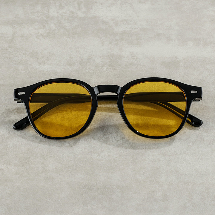 Vintage-Inspired Round Frame Sunglasses Bowlift