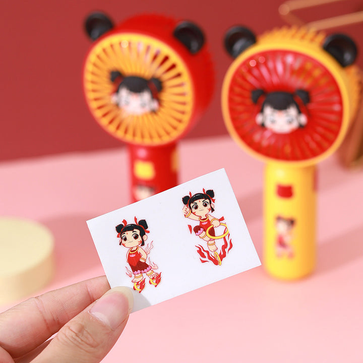 Women's Hand Fan with Cartoon Design Bowlift
