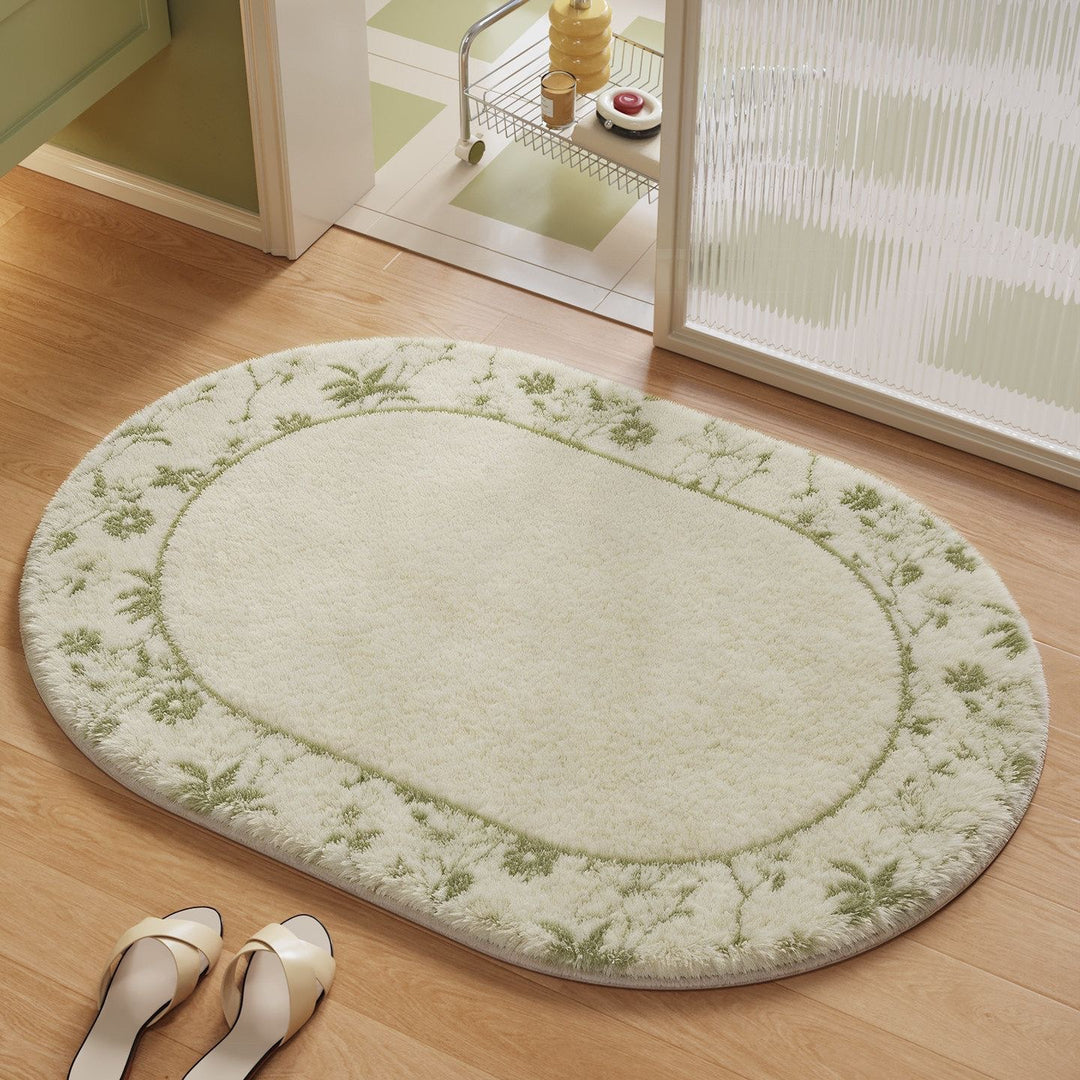 Soft Plush Round Bathroom Rug Bowlift