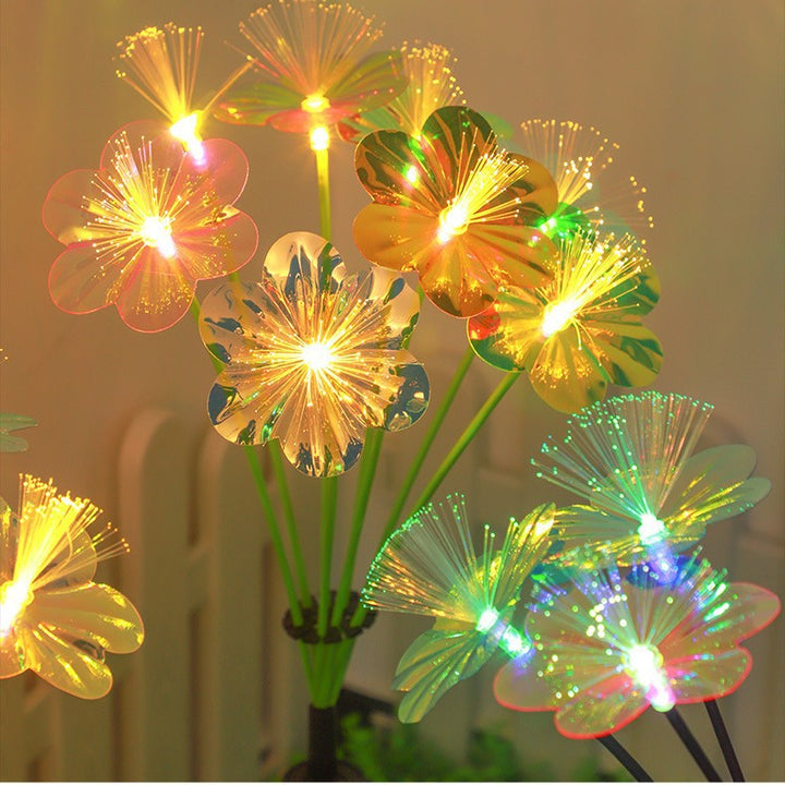 Decorative LED Fiber Optic Flower Stakes Bouquet Bowlift