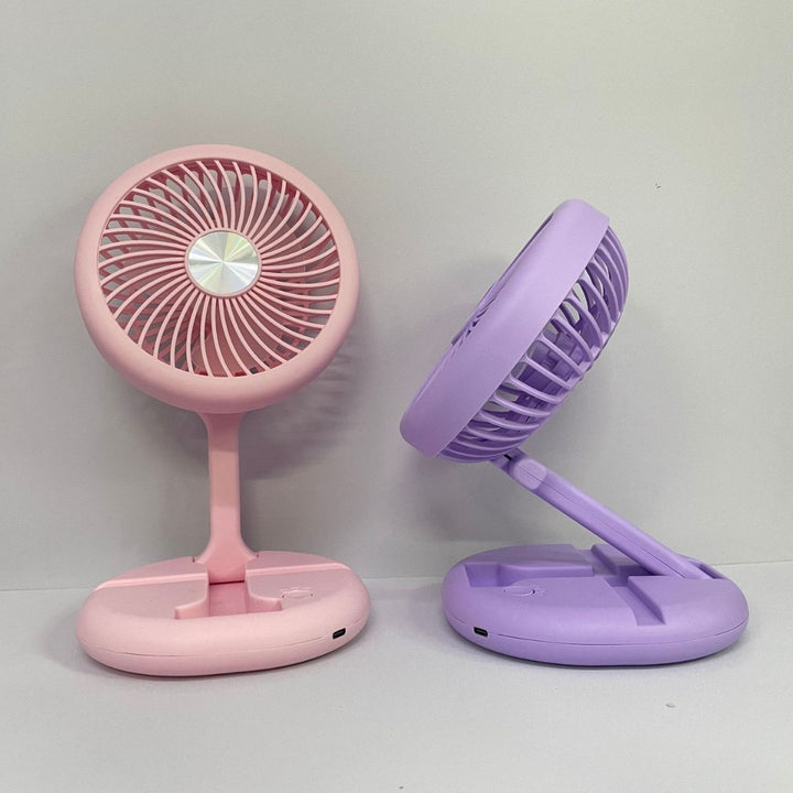 Unisex Creative LED Table Fan with Rotatable Head Bowlift
