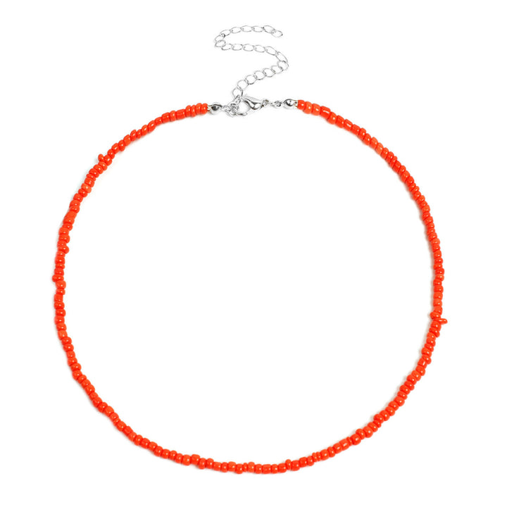 Colorful Beaded Choker Necklace Bowlift