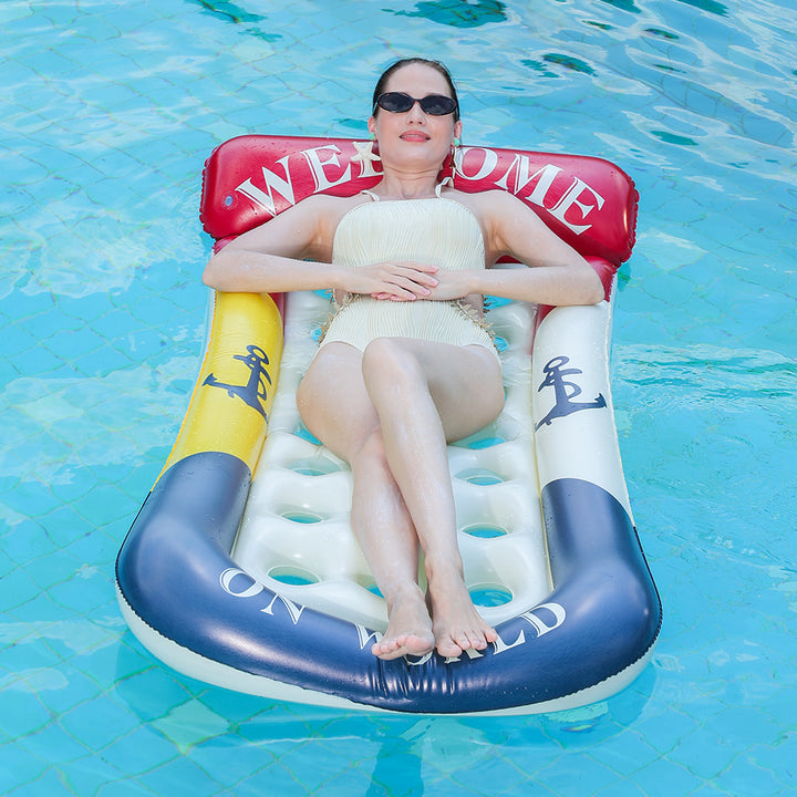 Women's Inflatable Relax Lounge Chair with Maritime Design Bowlift