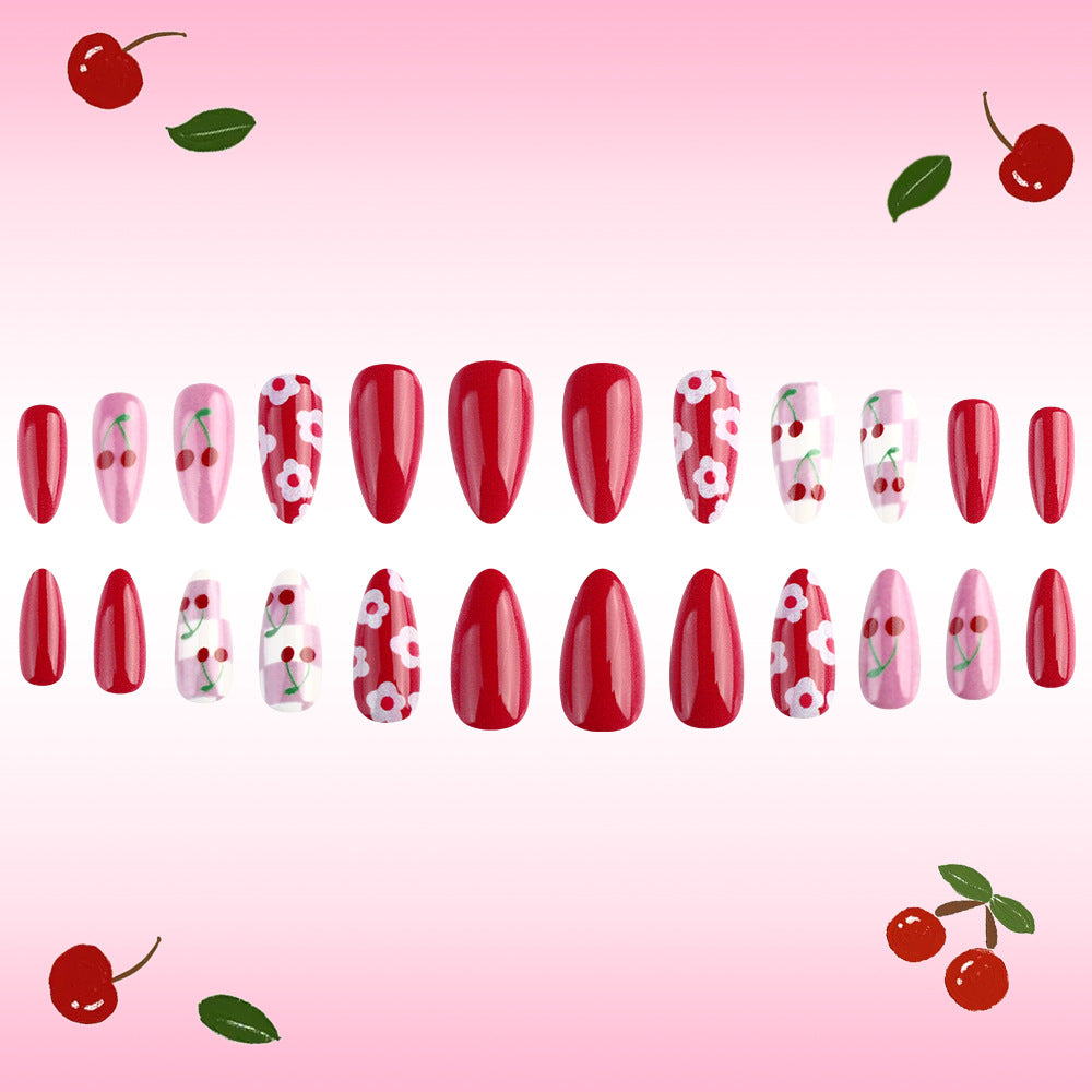 Artistic Cherry Blossom Nail Art Design Bowlift