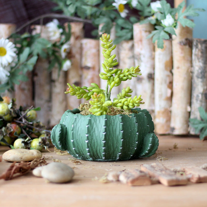 Decorative flower pot in cactus design Bowlift