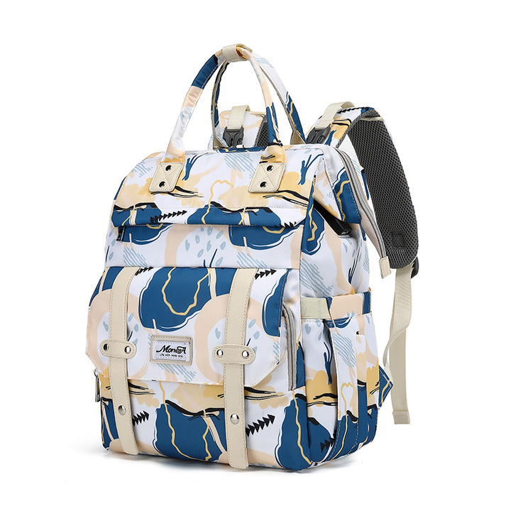 Stylish Animal Print Diaper Backpack Bowlift