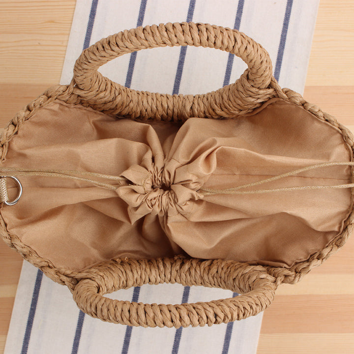 Handbag Made of Handcrafted Macrame with Round Handle Bowlift