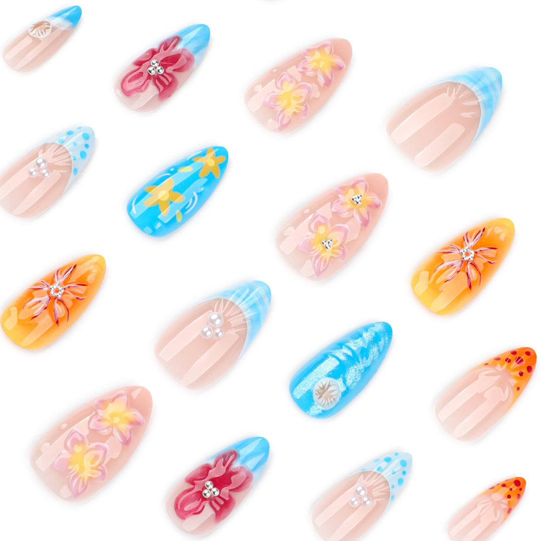 Artificial Flower Nail Art Bowlift
