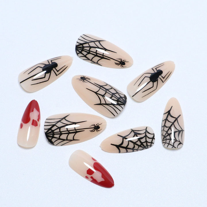 Halloween-Themed Artistic Press-On Nail Set Bowlift