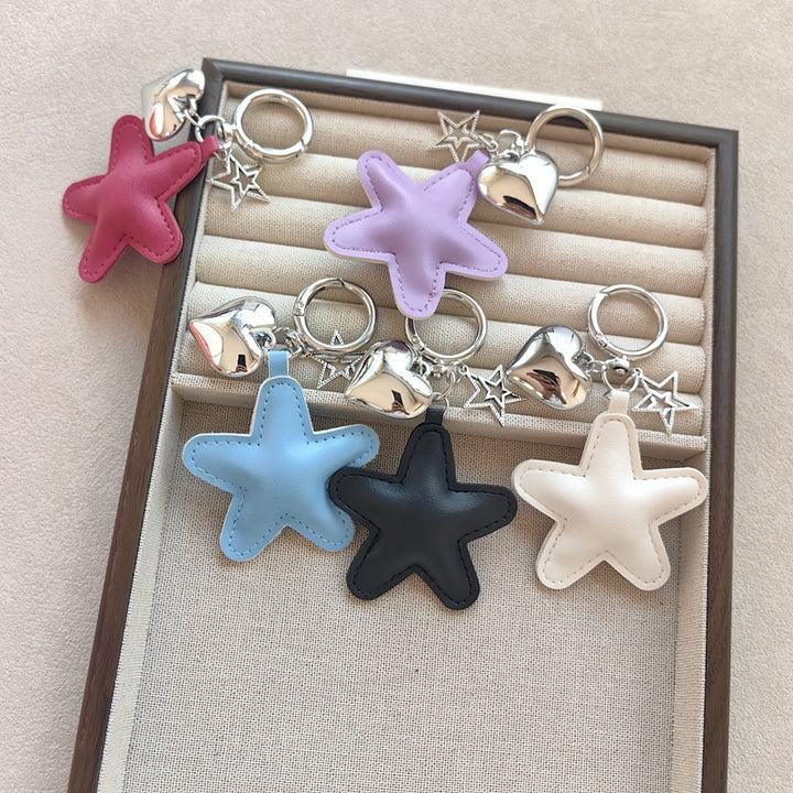 Keychain with star and heart design Bowlift