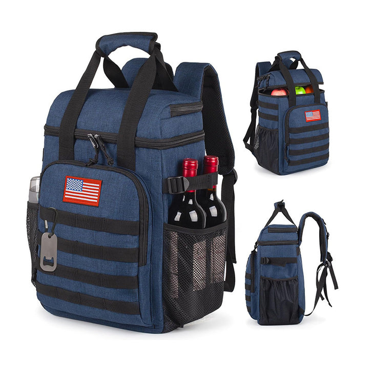 Multifunctional cooler backpack with insulating interior Bowlift