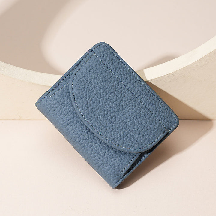 Textured Leather Cardholder Wallet