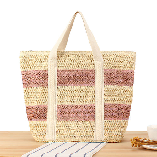 Braided beach bag with sturdy carrying handles Bowlift