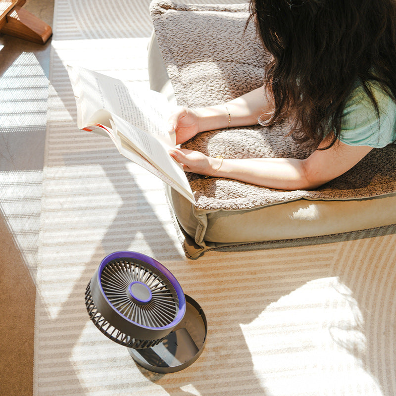 Unisex Portable Table Fan with Adjustable Tilt and USB Charging Function Bowlift