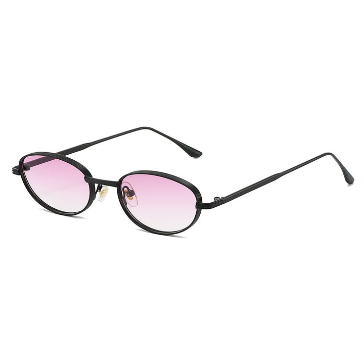 Fashion-Forward Oval Frame Sunglasses Bowlift