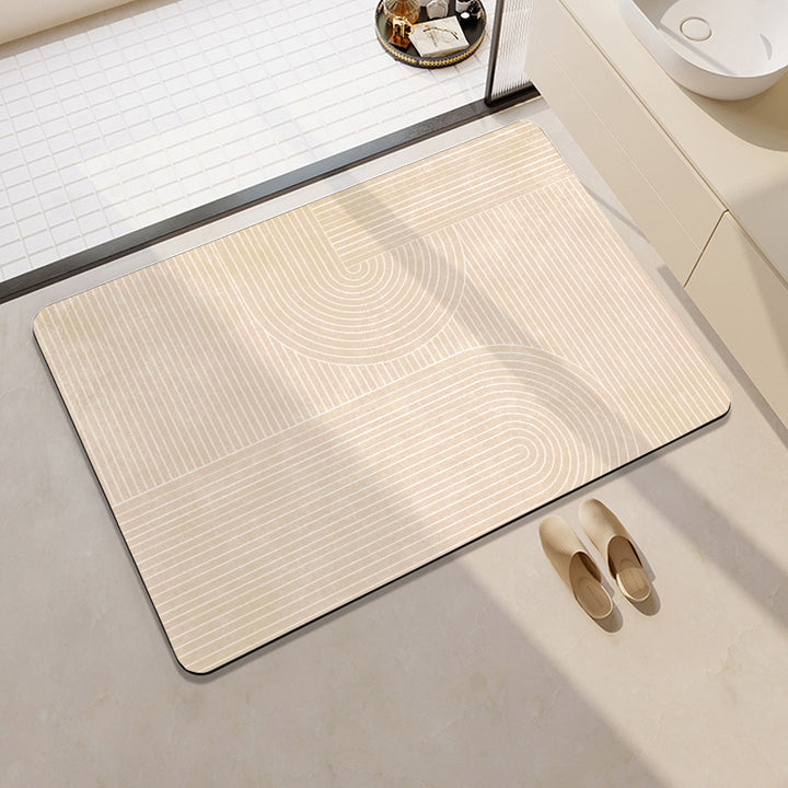 Stylish Geometric Pattern Bath Mat Bowlift