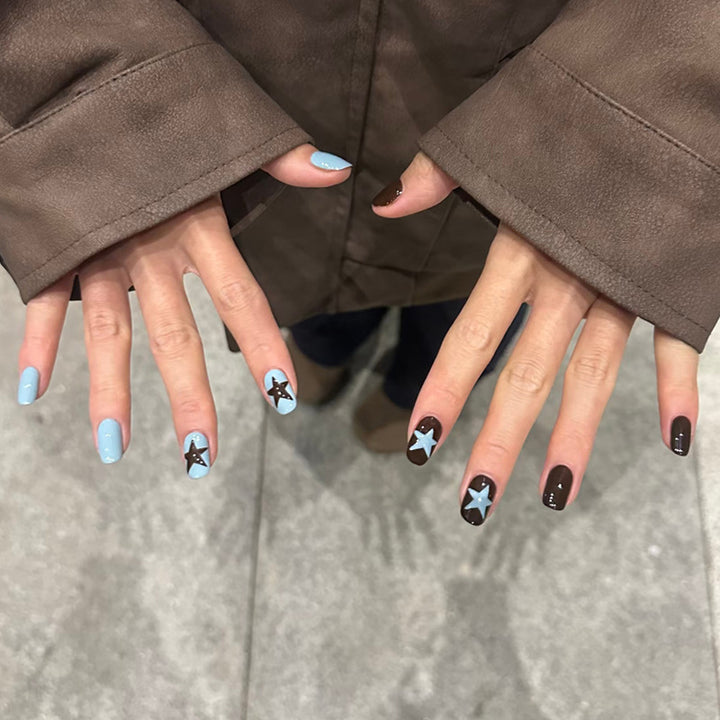 Artistic Nail Art with Star Designs Bowlift