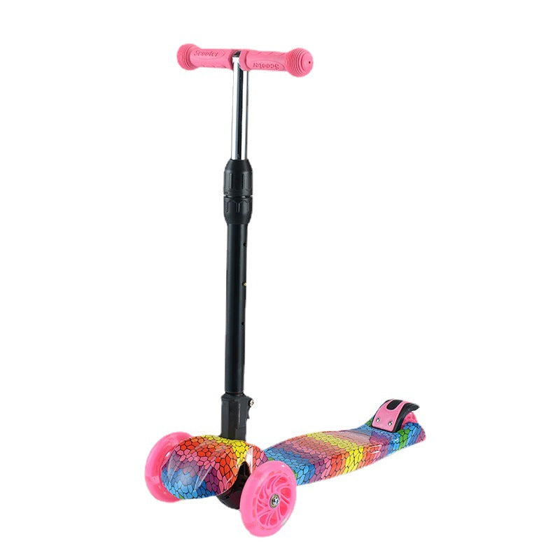 Kid-Friendly Foldable Kick Scooter Bowlift