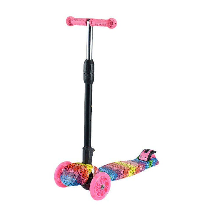 Kid-Friendly Foldable Kick Scooter Bowlift