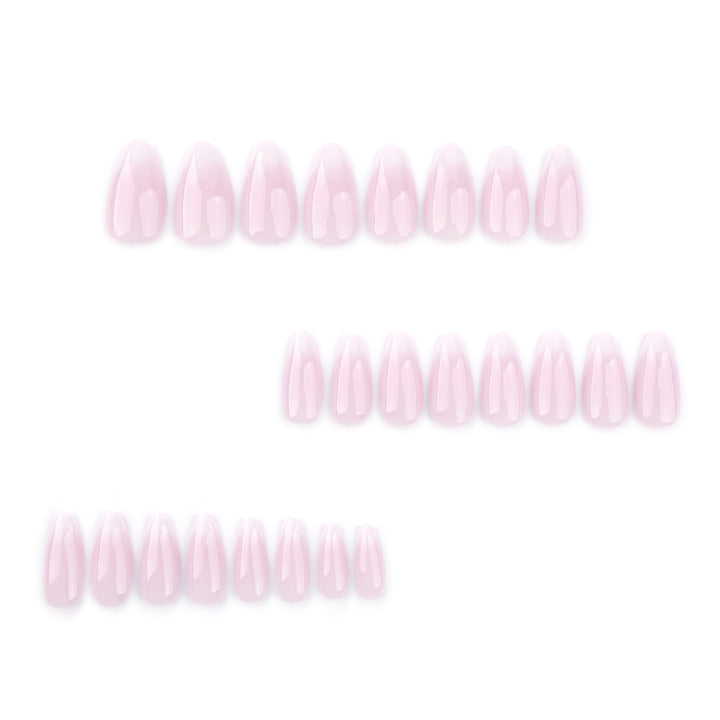 Elegant artificial nails with gentle ombre effect Bowlift