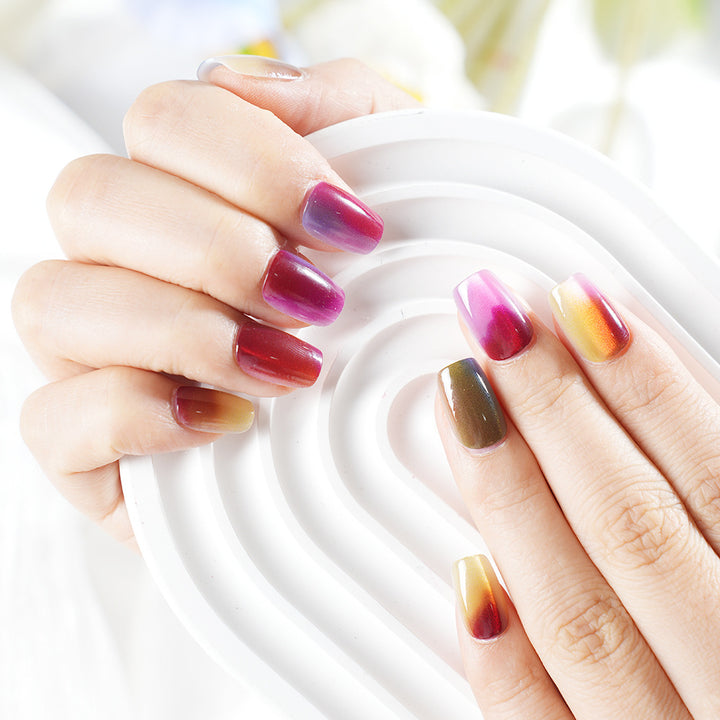 Ombre Gradient Press-On Nail Set Bowlift