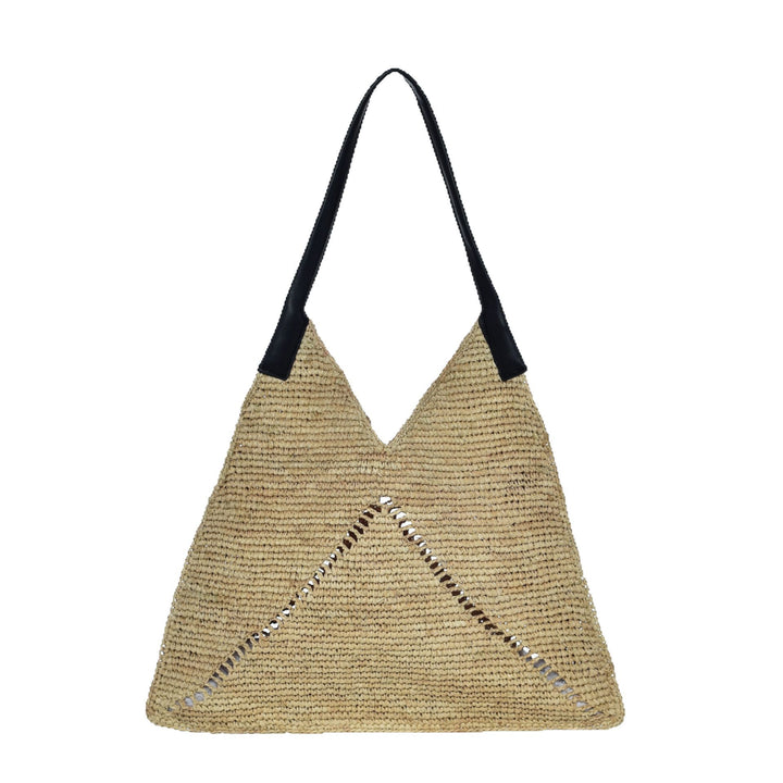 Knitted Shoulder Bag with Elegant Cut Bowlift